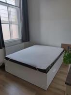 Brimnes bed met 4 lades, Huis en Inrichting, Ophalen, Wit, Tweepersoons, Zo goed als nieuw