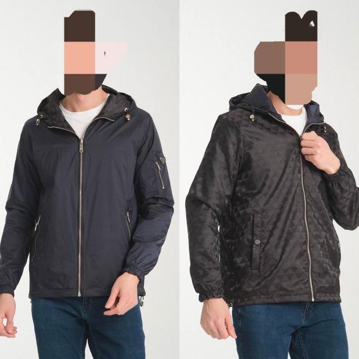 Prada jas / zomerjas omkeerbaar (water resistent), Kleding | Heren, Jassen | Zomer, Zo goed als nieuw, Zwart, Ophalen of Verzenden