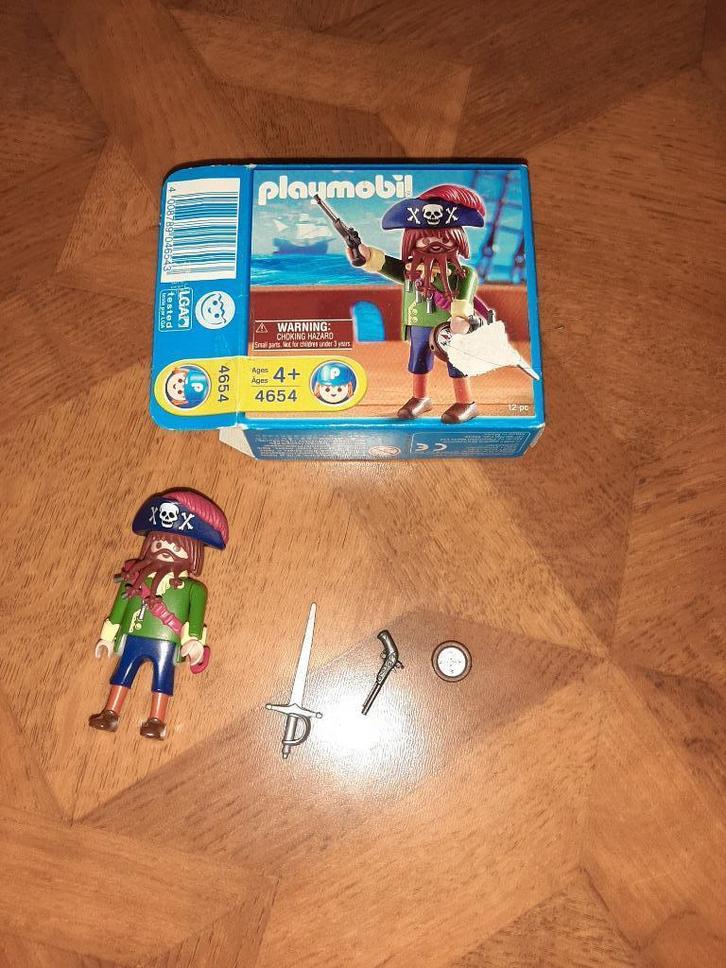 Playmobil Piratenkapitein 4654, Kinderen en Baby's, Speelgoed | Playmobil, Zo goed als nieuw, Complete set, Ophalen of Verzenden