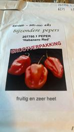 Peper zaden habanero red, Tuin en Terras, Bloembollen en Zaden, Ophalen of Verzenden, Voorjaar, Volle zon