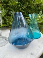 Dutz, Designvaas , zie de vorm ! Blauw 25 cm, Antiek en Kunst, Ophalen of Verzenden