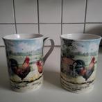 Uit the Leonardo collection  2 mokken : cockerel+hen, Huis en Inrichting, Keuken | Servies, Ophalen of Verzenden, Zo goed als nieuw