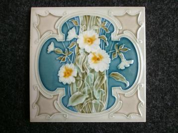 Art nouveau / Jugendstil tegel beschikbaar voor biedingen