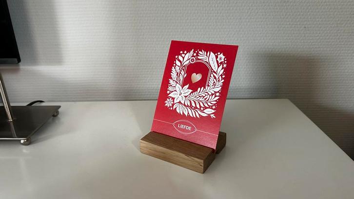 Tegelhouder / kaartenhouder van eiken voor o.a StoryTiles, Huis en Inrichting, Woonaccessoires | Overige, Nieuw, Ophalen of Verzenden