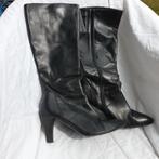 Gave hoge zwarte leren laarzen. Mt 39. Merk Cinderella, Hoge laarzen, ., Zwart, Ophalen of Verzenden