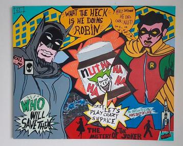 Batman Comics popart schilderij streetart 