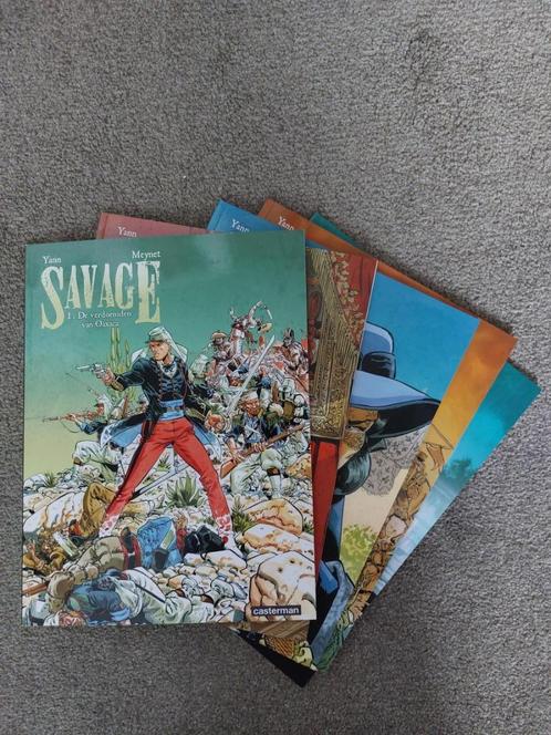 Savage compleet 1-5 door Meynet en Yann, Boeken, Stripboeken, Zo goed als nieuw, Complete serie of reeks, Verzenden