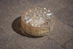 Plafonniere champagne kleur, Huis en Inrichting, Lampen | Plafondlampen, Gebruikt, Vintage, Ophalen of Verzenden, Glas