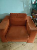 Vintage oranje jaren 70 fauteuil, Ophalen, Gebruikt