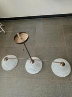 Moderne Plafondlamp met 3 Lampen, Huis en Inrichting, Lampen | Hanglampen, Ophalen, Gebruikt, Glas, Modern