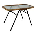 Vintage Salontafel Rotan Rohe Noordwolde Dirk Van Sliedregt, Huis en Inrichting, Tafels | Bijzettafels, Overige materialen, Minder dan 55 cm
