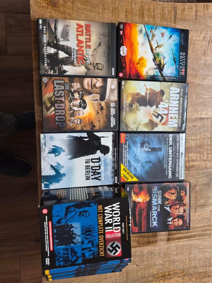 Diverse oorlogsfilm en documentaires WW2, Cd's en Dvd's, Dvd's | Documentaire en Educatief, Gebruikt, Oorlog of Misdaad, Boxset