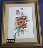 AQUAREL BOEKET VIOOLTJES * In Lijst *, Verzenden