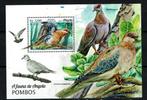 angola 2018 pf blok duiven pigeons vogels birds, Ophalen of Verzenden, Postfris, Dier of Natuur