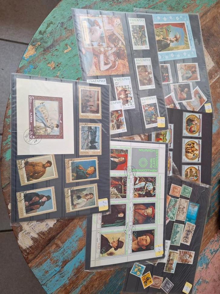 Postzegelverzameling met diverse thema's, Postzegels en Munten, Postzegels | Volle albums en Verzamelingen, Nederland en Buitenland