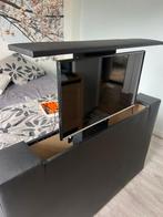 Voetbord met tv lift inclusief televisiemonitor, Huis en Inrichting, Kasten | Televisiemeubels, Ophalen, 100 tot 150 cm, Zo goed als nieuw