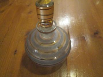 Antiek Stolpflesje 14 cm hoog Goudgerand beschikbaar voor biedingen