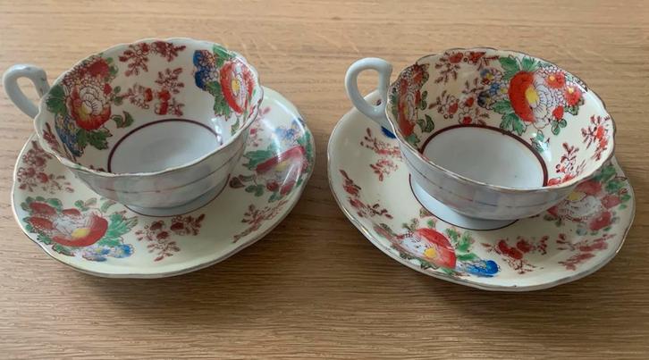 Set Chinese theekop en schotel, Antiek en Kunst, Antiek | Servies los, Ophalen of Verzenden