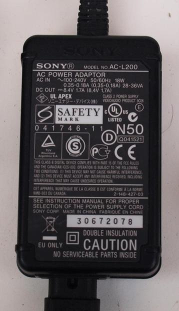 Sony AC-L200 - Netspanningsadapter voor handycam beschikbaar voor biedingen