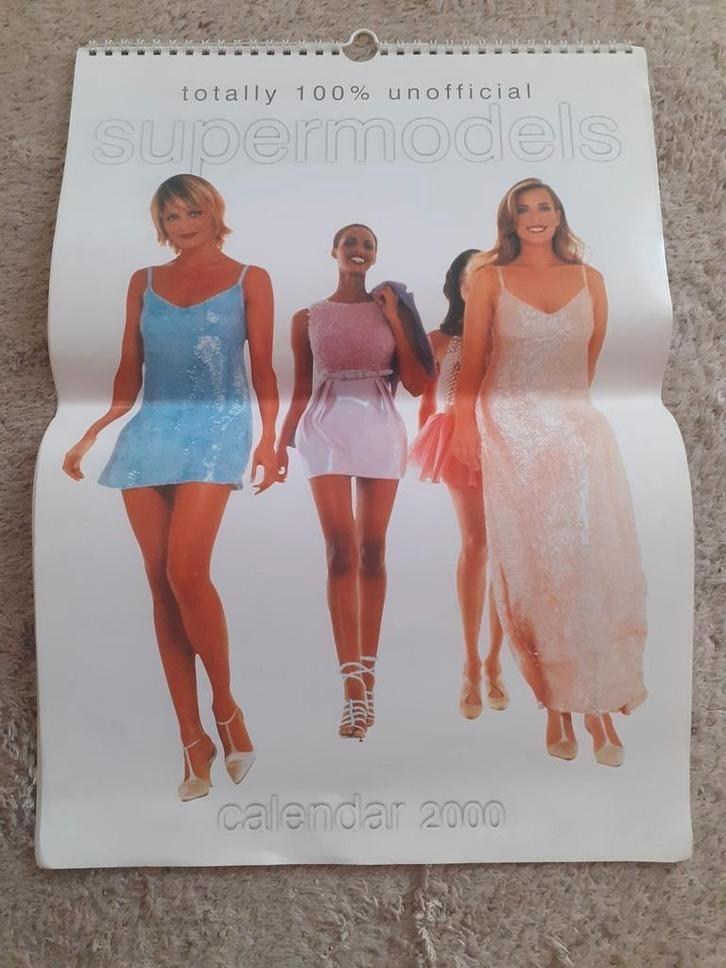 SUPERMODELLEN Kalender / 2000, Verzamelen, Muziek, Artiesten en Beroemdheden, Zo goed als nieuw, Poster, Artwork of Schilderij