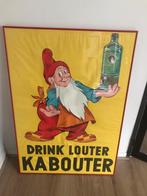 Oude poster louter kabouter 110 cm hoog 80 cm breed, Ophalen, Gebruikt, Reclamebord