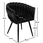 Wave stoelen zwart. Vaste prijs 300,00 voor 6 stoelen, Huis en Inrichting, Stoelen, Wave stoel, Vijf, Zes of meer stoelen, Stof