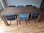 Henders en Hazel eettafel en 6 stoelen, Huis en Inrichting, Ophalen, Gebruikt, 50 tot 100 cm, Vijf personen of meer