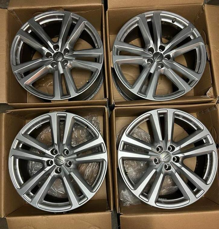 4x Originele Audi Q7 Velgen 20 Inch, Auto-onderdelen, Banden en Velgen, Velg(en), Zomerbanden, 20 inch, 255 mm, Personenwagen