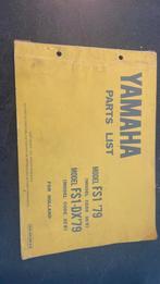 Yamaha fs1 parts list, Ophalen of Verzenden, Yamaha