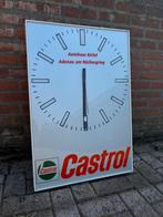 Vintage Castrol klok lichtreclame, Ophalen of Verzenden, Zo goed als nieuw, Lichtbak of (neon) lamp