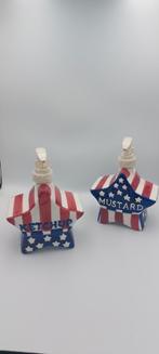 Amerikaanse Pompjes saus mosterd & Ketchup pomp.USA Amerika, Ophalen of Verzenden, Zo goed als nieuw