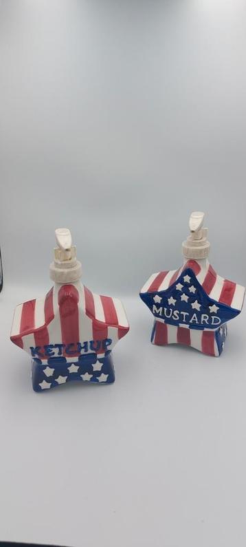 Amerikaanse Pompjes saus mosterd & Ketchup pomp.USA Amerika beschikbaar voor biedingen