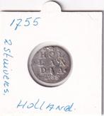 2 stuiver 1755 Holland Nederland., Zilver, Overige waardes, Ophalen of Verzenden, Vóór koninkrijk