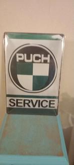 Puch Service Blikken Bord 20x30 cm, Verzamelen, Ophalen of Verzenden, Nieuw, Reclamebord