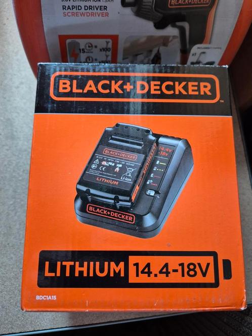 Black+Decker accu -en acculader 2A 18V/2,0Ah, Doe-het-zelf en Verbouw, Gereedschap | Machine-onderdelen en Toebehoren, Nieuw, Ophalen of Verzenden