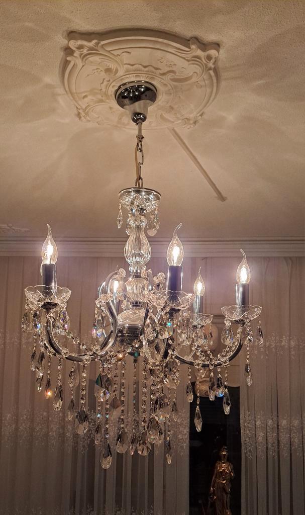 Kroonluchter, Huis en Inrichting, Lampen | Kroonluchters, Zo goed als nieuw, Ophalen
