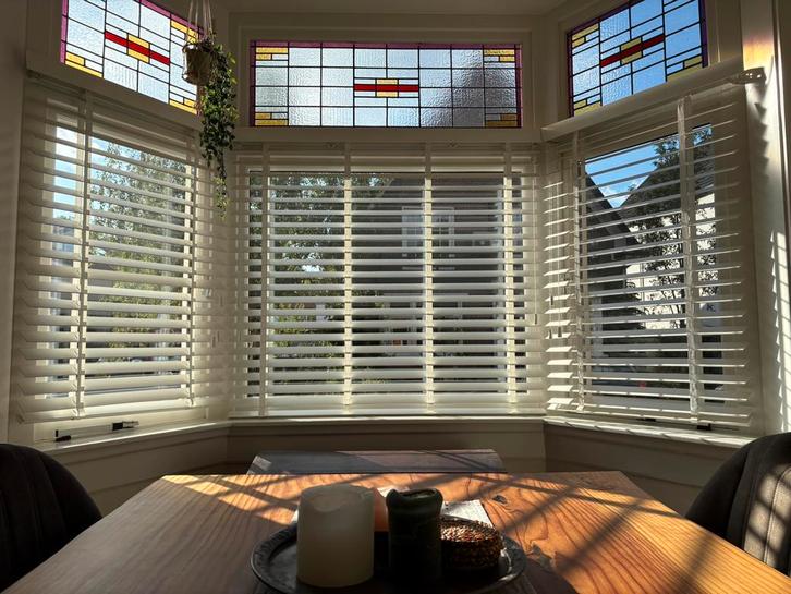 Jaloezieën wit Harmony Veneta voor erker, Huis en Inrichting, Stoffering | Gordijnen en Lamellen, Zo goed als nieuw, Wit, Ophalen