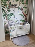 Wit SMÅGÖRA Babybedje met matras, matrasbeschermer en lakens, Kinderen en Baby's, Babywiegjes en Ledikanten, Ophalen, Gebruikt