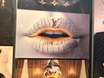 Luxury lips LV, GUCCI plexiglas Schilderij, Ophalen of Verzenden