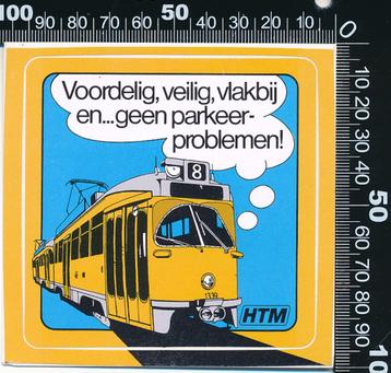 Sticker: HTM - Voordelig veilig vlakbij (Tramlijn 8 Blauw) beschikbaar voor biedingen