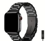 Zwart stalen bandje Apple Watch 42/44/45/49, Nieuw, Ophalen of Verzenden, Zwart