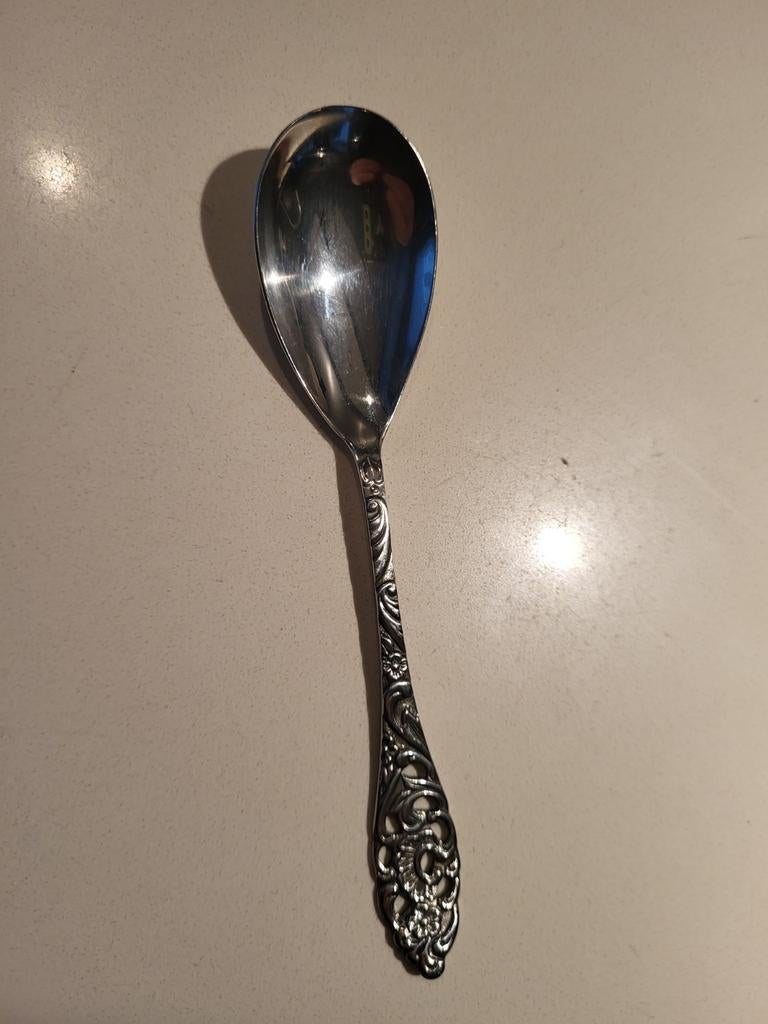 Sola suikerlepel verzilverd, Antiek en Kunst, Antiek | Bestek, Ophalen of Verzenden
