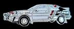 Audi Quattro Sport afb. pin, Verzamelen, Verzenden, Nieuw, Transport, Speldje of Pin