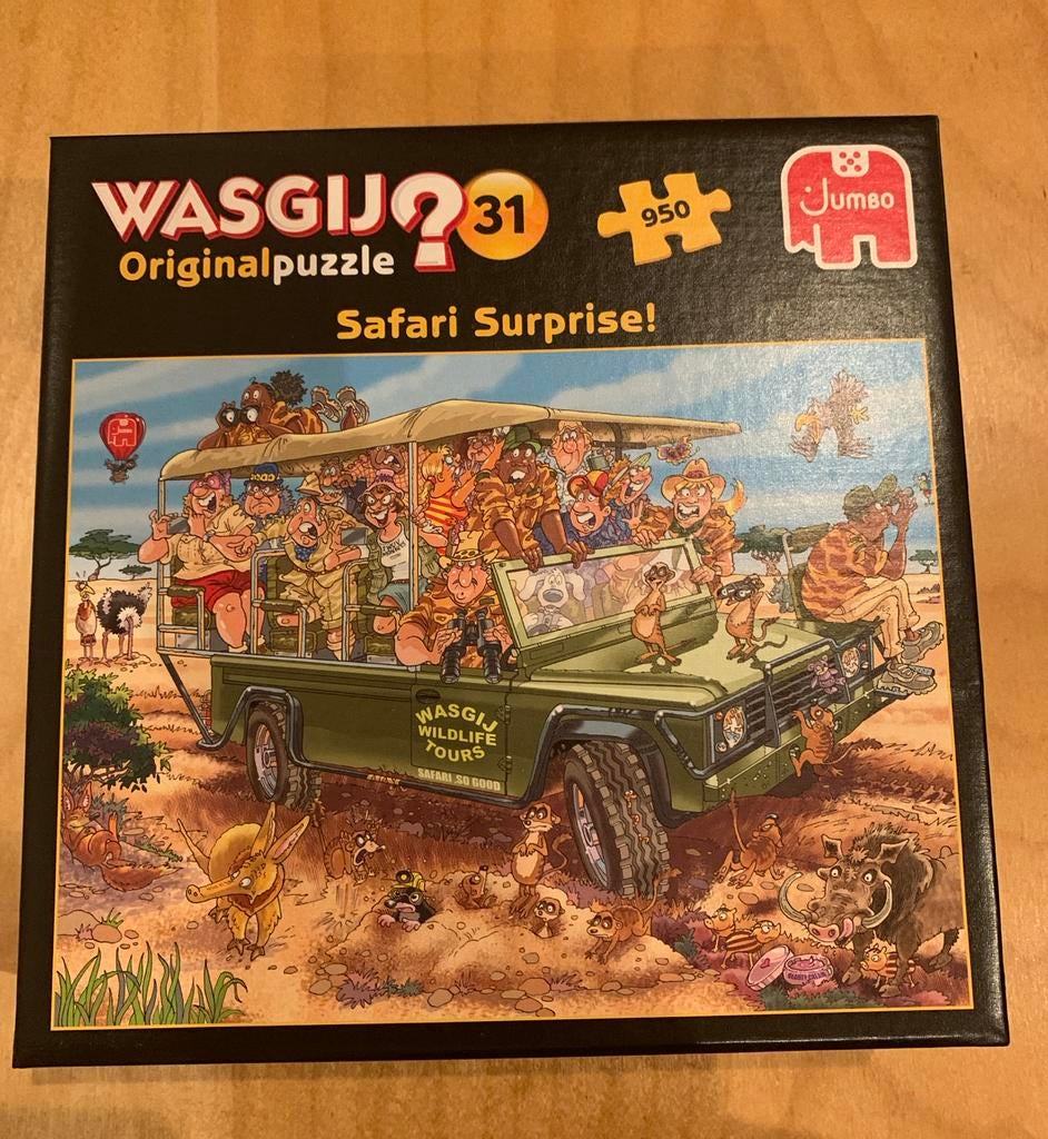 Wasgij Puzzel Safari Surprise 950 stukjes, Ophalen of Verzenden, 500 t/m 1500 stukjes, Zo goed als nieuw, Legpuzzel