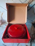 Aangeboden rode gietijzeren braadpan 30 cm, Ophalen, Zo goed als nieuw, Gietijzer, Koekenpan of Braadpan