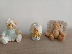 3 Cherished Teddies Beeldjes, Verzamelen, Ophalen of Verzenden, Gebruikt, Beeldje, Cherished Teddies