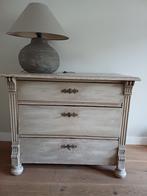 Antiek grenen ladekast, Ophalen, Gebruikt, 50 tot 100 cm, 3 of 4 laden