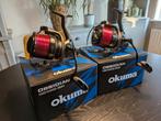 Okuma Obsidian 12000 big pit Karper, Ophalen of Verzenden, Zo goed als nieuw, Molen