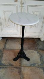 Plantenzuil marmer, gietijzer, Huis en Inrichting, Woonaccessoires | Zuilen en Pilaren, Ophalen, Zo goed als nieuw