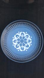Groot vintage bord Lotus - Flora, Gouda, Antiek en Kunst, Antiek | Keramiek en Aardewerk, Ophalen of Verzenden